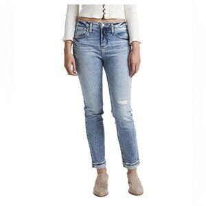 Silver Jeans Boyfriend Distressed Jeans Size 36